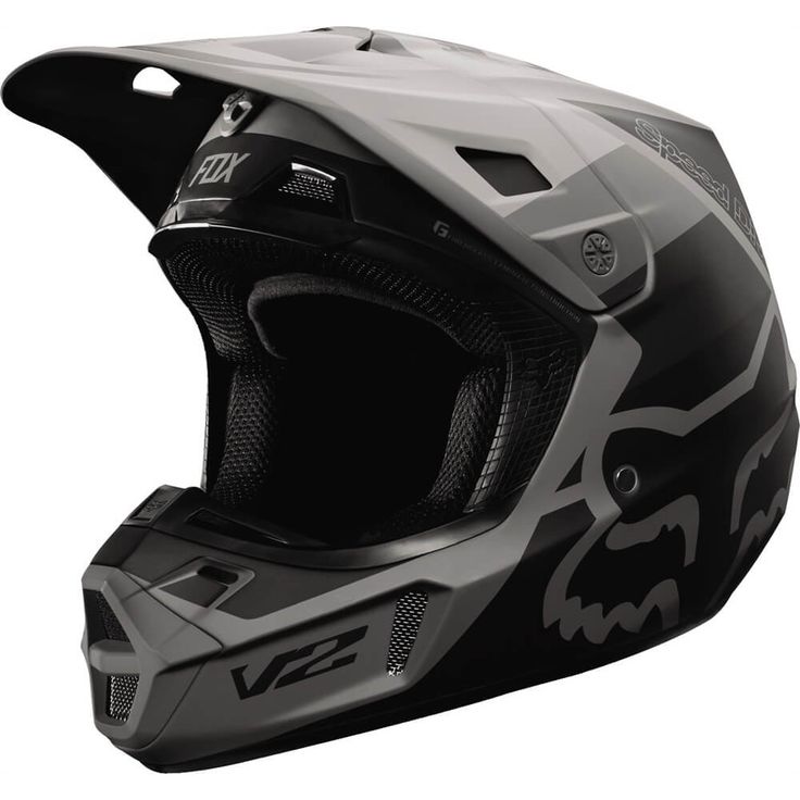 Fox Racing V2 Matte Supermoto Helmet