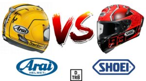 Arai vs Shoei-Comparison of 2 Popular Helmet Brands