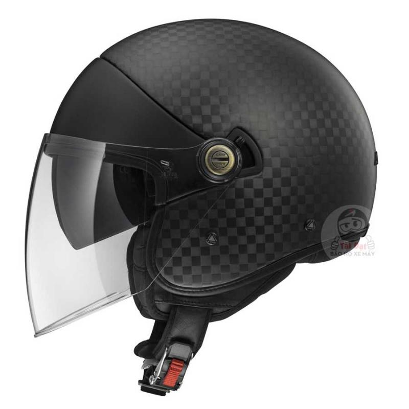 LS2 Helmets Cabrio Carbon Open Face Motorcycle Helmet
