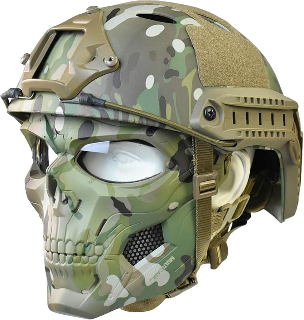 JFFCESTORE Skull Full Mask And Fast Tactical Helme