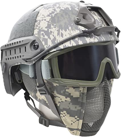 MH Tactical Fast Helmet Combined