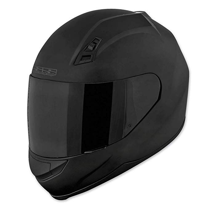 Matte Black Full Face Motorcycle Helmet